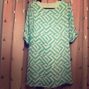Mint Geometric Dress